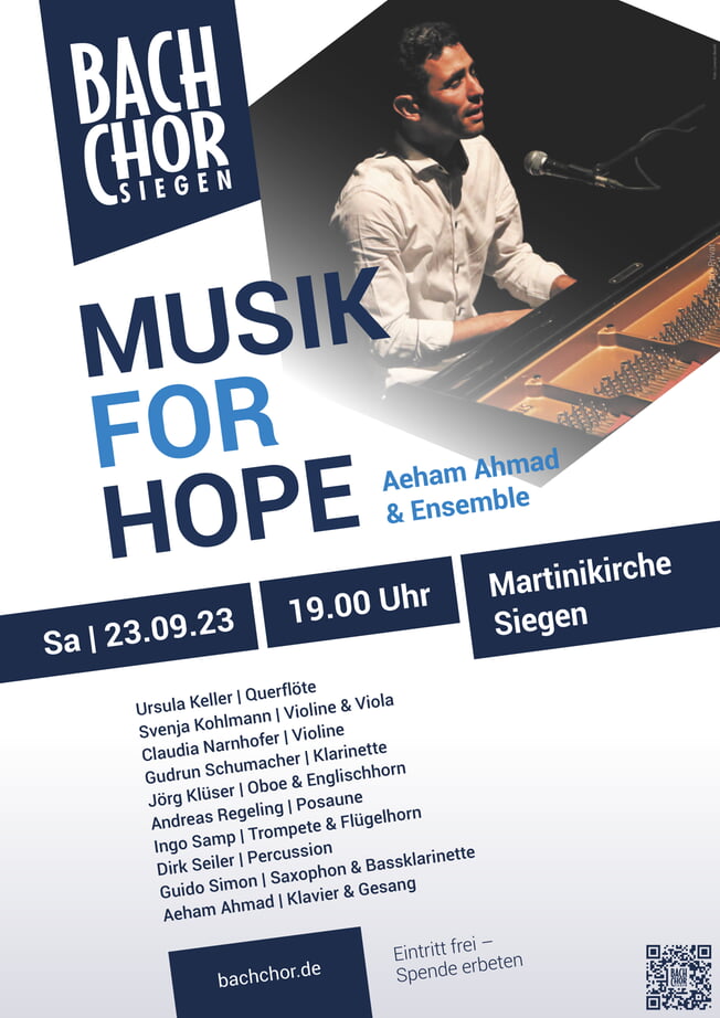 KONZERT: Music for Hope – Aeham Ahmad & Ensemble