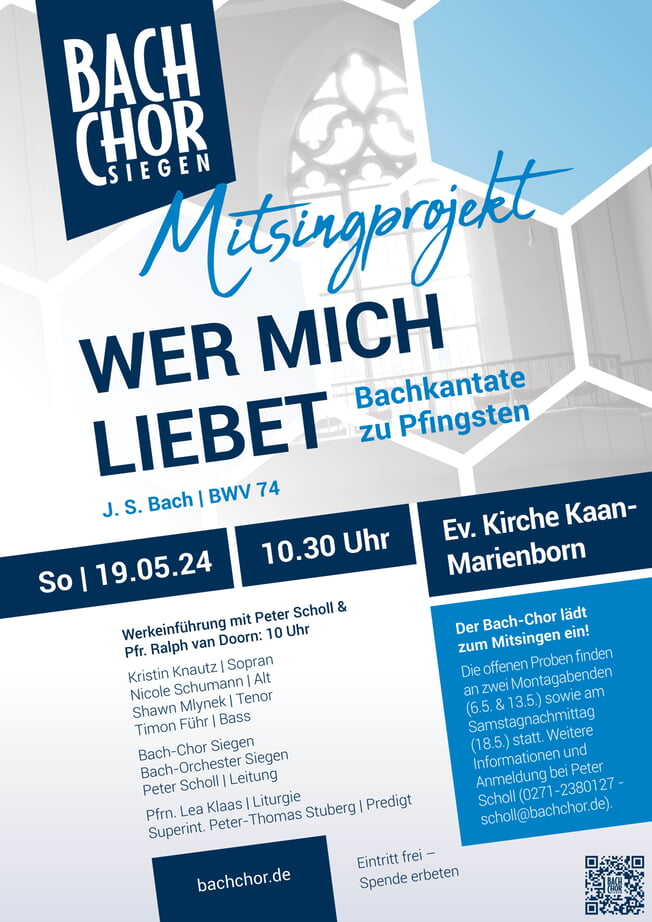 Bach-Chor-Probe MITSINGPROJEKT