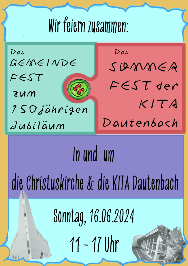 Familiengottesdienst zum Jubiläumsgemeindefest rund um die Christuskirche