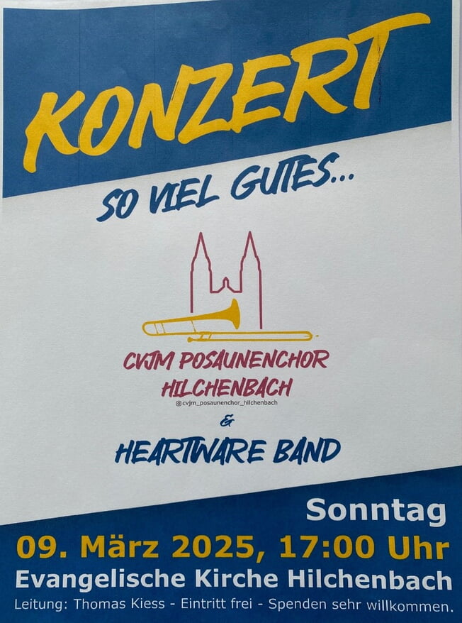 Konzert "So viel Gutes" mit Posaunenchor und HEARTWARE Band