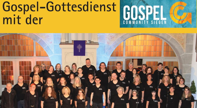 HIER - Gospel-Gottesdienst mit Gospel Community Siegen