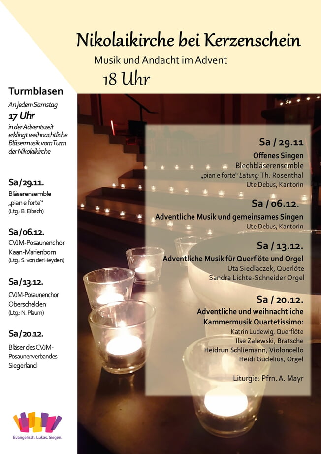 Adventliche Musik und gemeinsames Singen