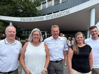 Superintendentin Kerstin Gr&uuml;nert besucht das Evau