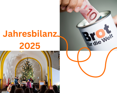 Jahresbilanz 2025: Verl&auml;ssliche Spenden f&uuml;r Brot f&uuml;r die Welt