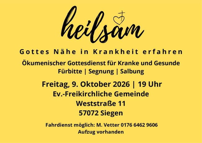 &Ouml;kumenischer Gottesdienst - Patientengottesdienst