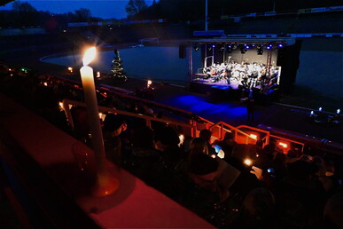 Besinnliche Stimmung im Stadion