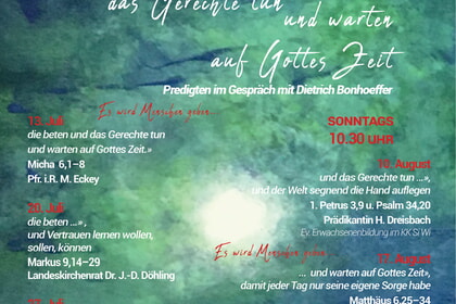 Predigtsommer 2025 in der Siegener Martini-Kirche