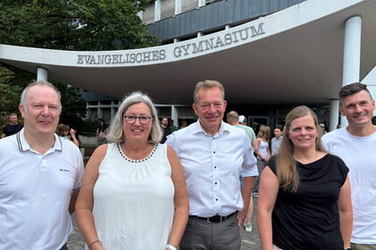 Superintendentin Kerstin Gr&uuml;nert besucht das Evau