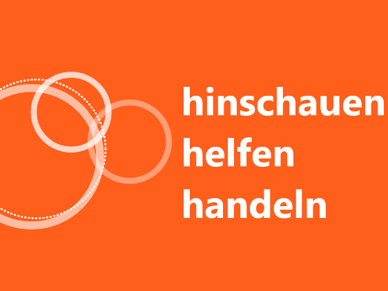 Logo hinschauen - helfen - handeln