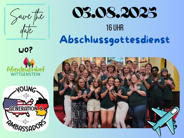 Abschlussgottesdienst am 3. August