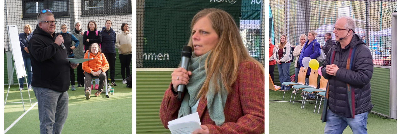 Jugendreferent Arnd Kretzer, Superintendentin Kerstin Gr&uuml;nert, Pfarrer Ralph van Doorn (v.l.n.r.)