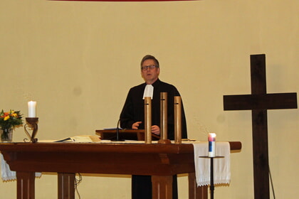 In seiner Predigt sprach Landeskirchenrat Jan-Dirk Döhling über metaphorische und geografische Grenzverschiebungen.